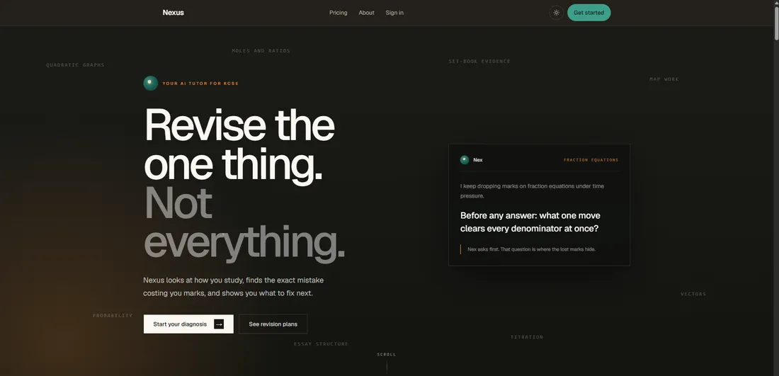 Nexus: your AI tutor for KCSE